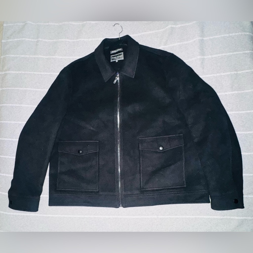 Paisley & Gray Matte Black Bomber Jacket